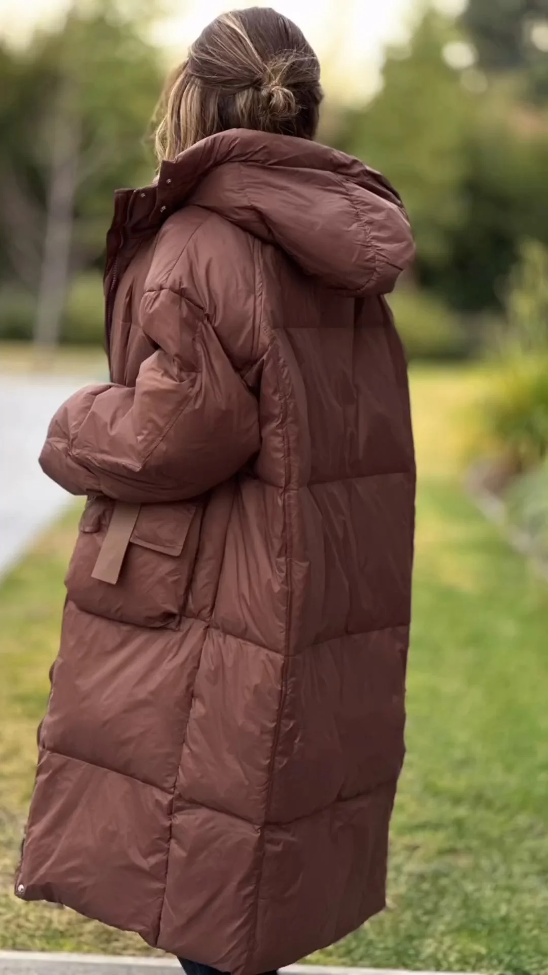 Women's Hooded Long Warm Casual Cotton Coat